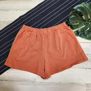 Patagonia Regenerative Organic Cotton Essential Shorts Orange Size Large